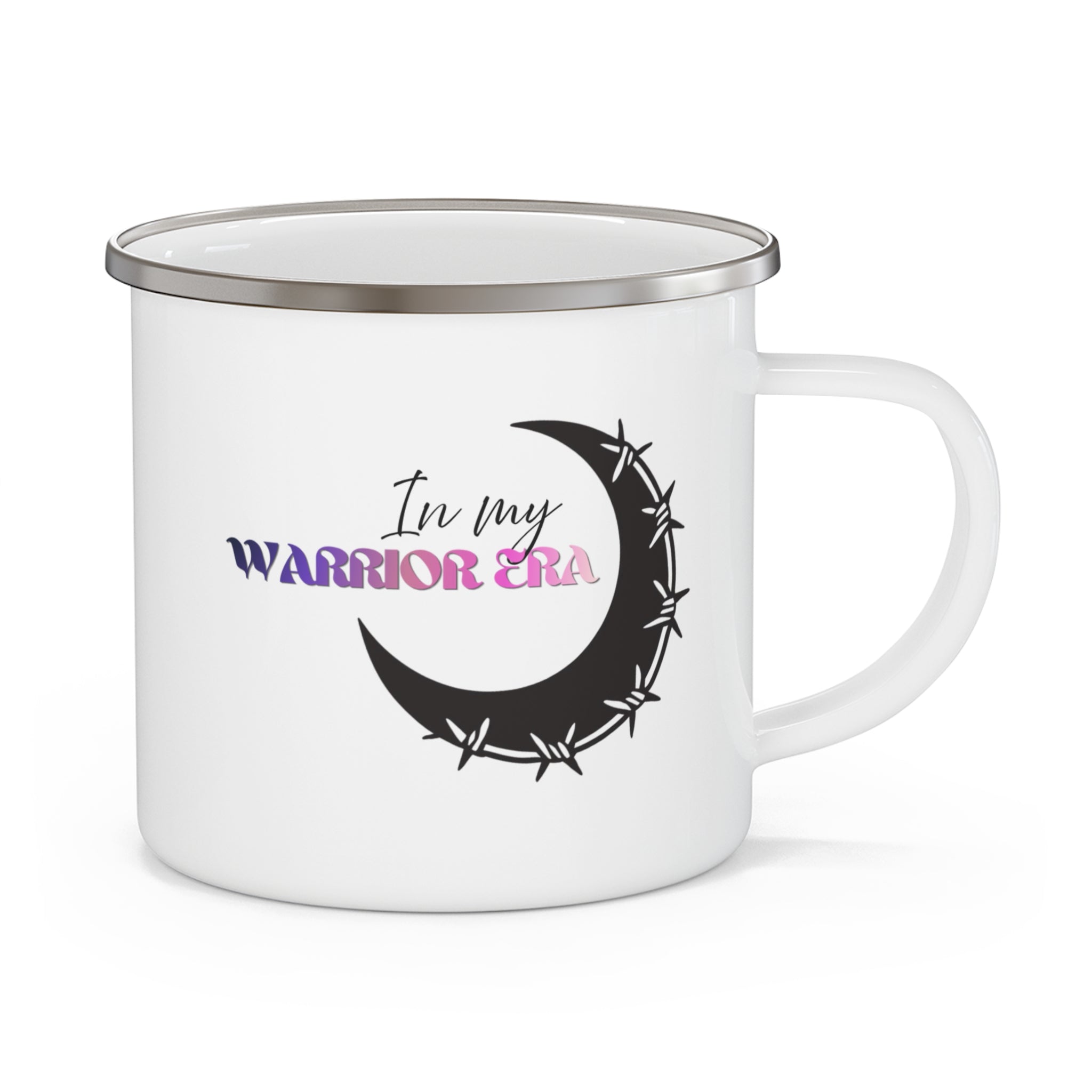 Enamel Mug — "In My Warrior Era" Moon Camping Mug